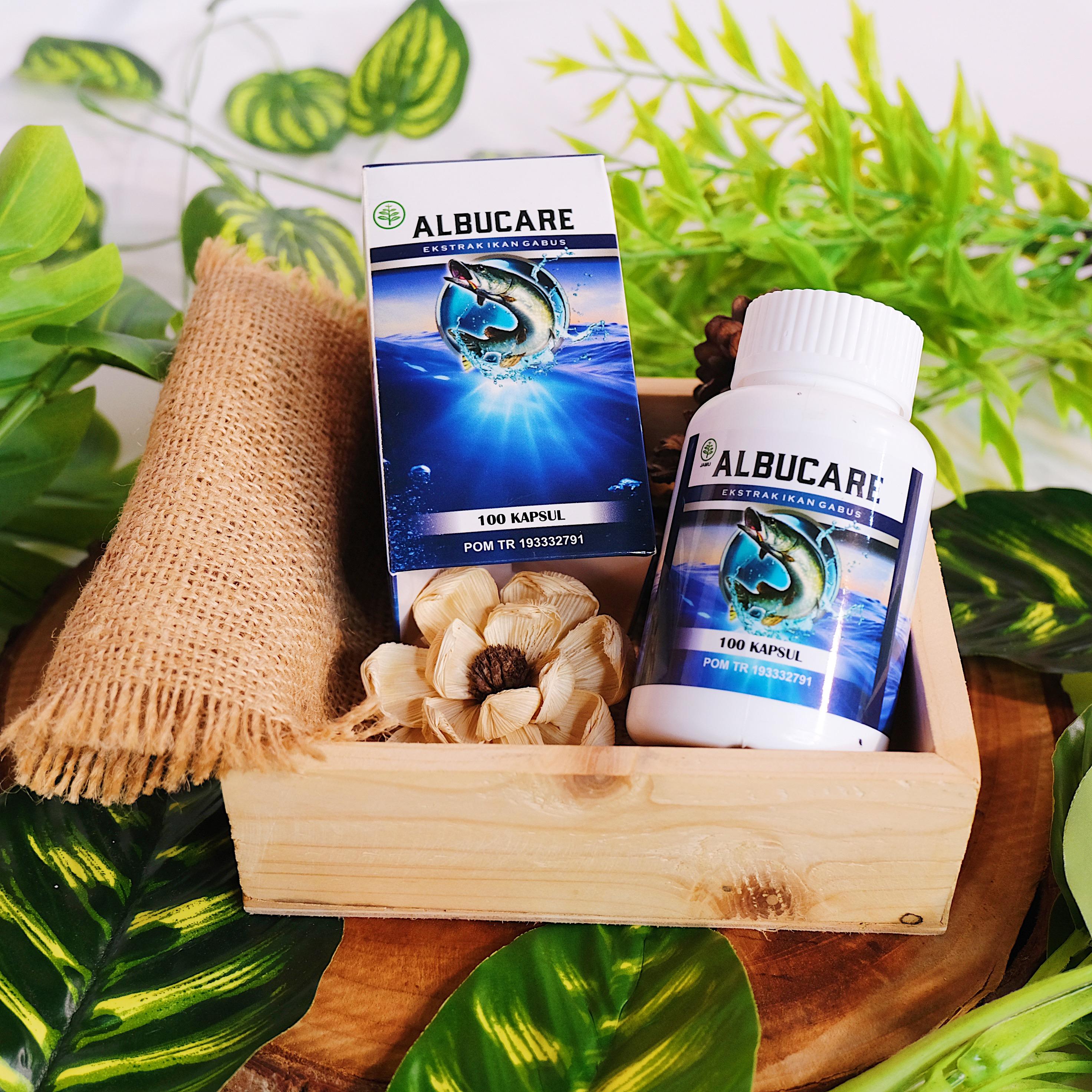 Albucare - Ekstrak Albumin, Asam Amino, Protein Ikan Gabus Pengering Luka & Vitamin Pemulihan Pasca Operasi Luka Infeksi Halal MUI & BPOM Isi 100 Kapsul 6
